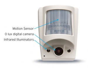 motion sensor recording camera