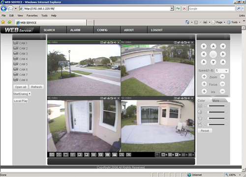 rover cctv remote viewing