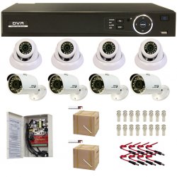 HD-CVI complete security camera system.