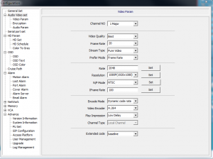 Video Parameters 1Major