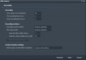 Synology 7 Detection recording