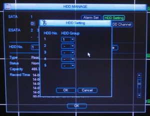 HDD setting