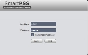 SmartPSS login