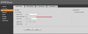 IP PTZ Dome IVS Setup