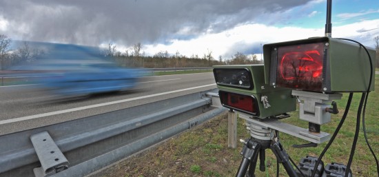 Speed monitoring on autobahn A5