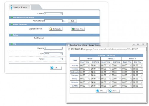 ONVIF Alarm Configuartion