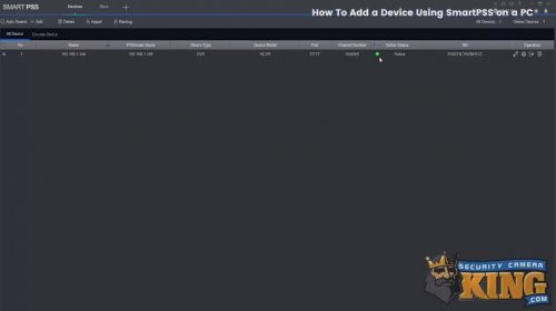 Devices Using Smart PSS