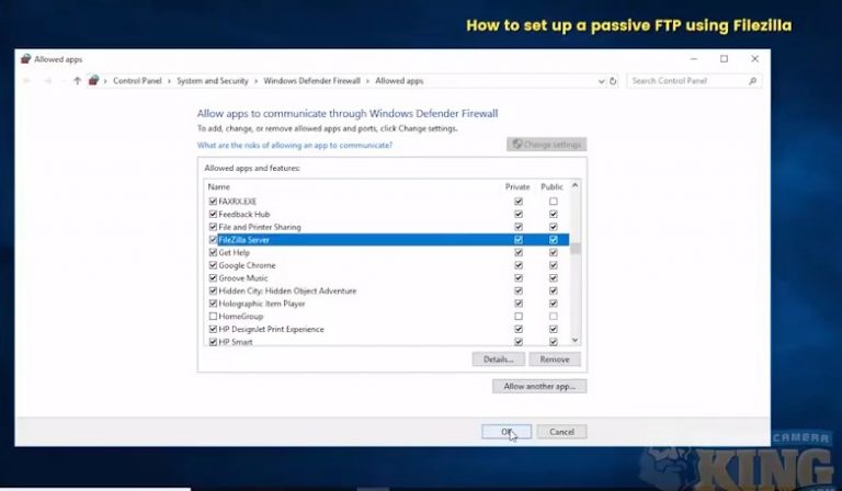 how to setup filezilla server at home
