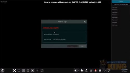 Change Video Mode On CVIPTZ-ELS2IRL30X