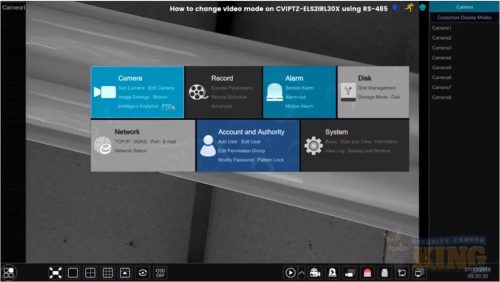 Change Video Mode On CVIPTZ-ELS2IRL30X
