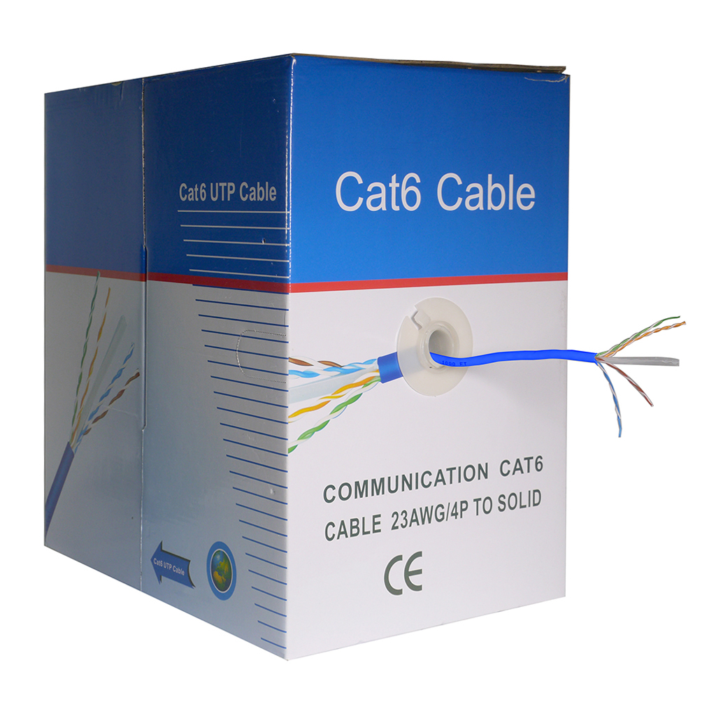 1000 foot UTP CAT6 Cable (Blue)