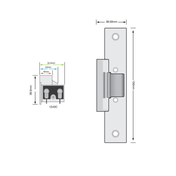 DX Series Standard (Fail Secure) Door Strike - Image 3