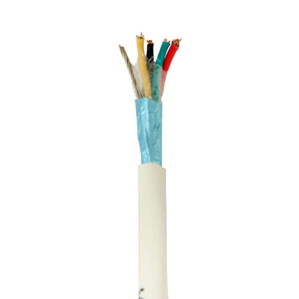 500 ft 22 Gauge 4 Conductor Stranded and Shielded Cable (White) - Image 4