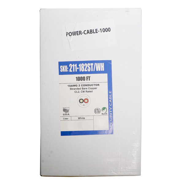 1000 foot ETL Listed 18-2 AWG Copper Power Wire - Image 3