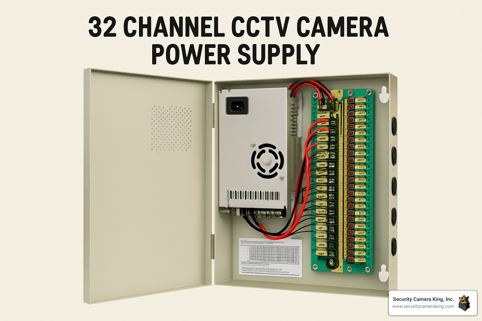 32 channel cctv camera power supply