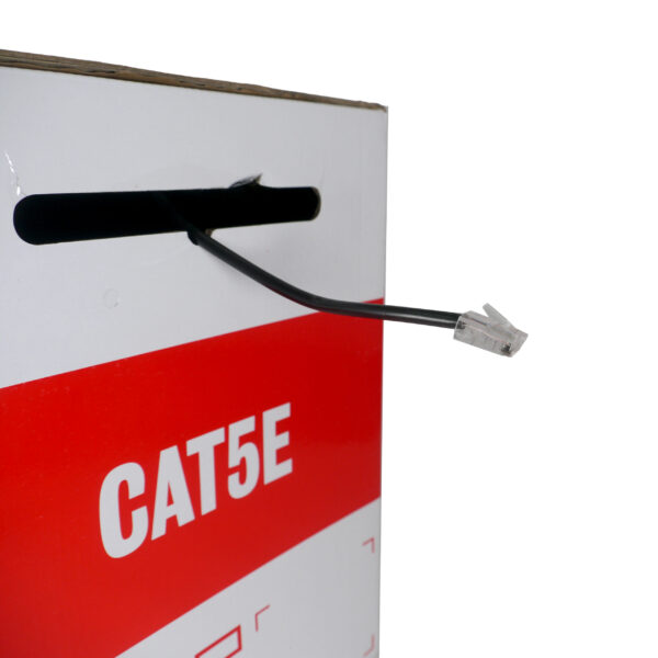 Outdoor Rated - Sun Resistant CAT5e Copper Cable 1000 feet (Black) - Image 3