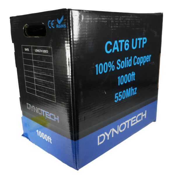 Easy Pull 1000ft CAT6 Ethernet Cable with copper conductor and UL Rating (Blue) - Image 3