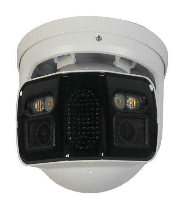 Elite 4MP IP Dual-Lens 180° View 24/7 Full-Color built-in MIC, Speaker & Siren w/EPTZ