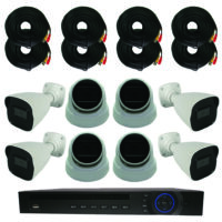 8 Channel DVR with Four 8MP Dome Cameras & Four 8MP Bullet Cameras