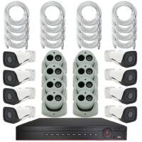 16 Channel NVR with Eight 8MP Dome Cameras & Eight 8MP Bullet Cameras