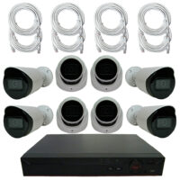 8 Channel NVR with Four 4MP Dome Cameras & Four 4MP Bullet Cameras