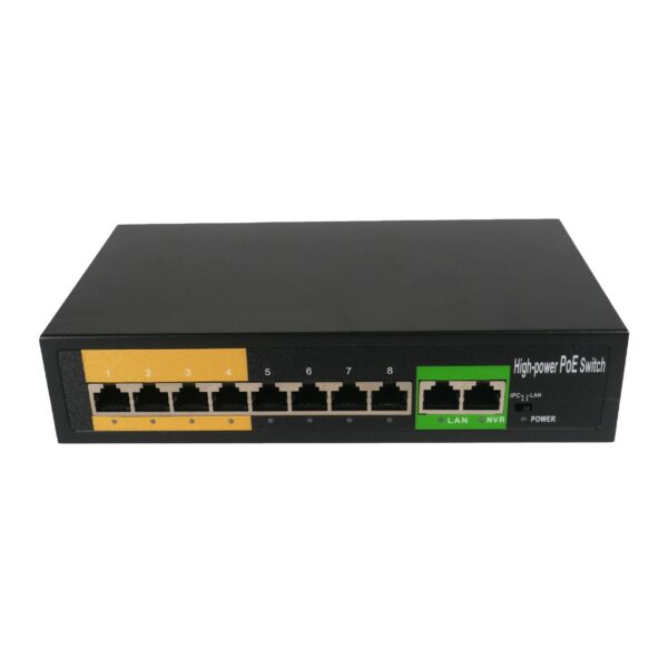 8 Channel POE Plus Switch