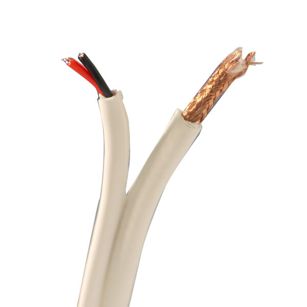 Siamese Cable 95% Braid-White - Image 3