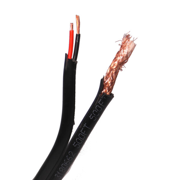 Siamese Cable 95% Braid-BLACK - Image 3
